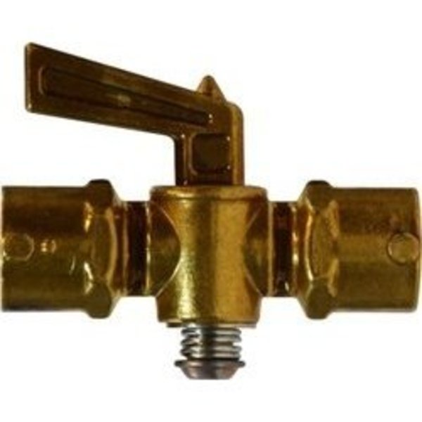 Midland Metal ShutOff Cock, 14 Nominal Size, FIP, 30 psi, 069 Hex, Media Natural GasLP Gas, Forged Bras 46152